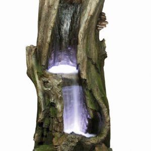 Large 2 fall Tree Trunk Water Feature
