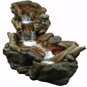 Large Boulder River Falls Water Feature