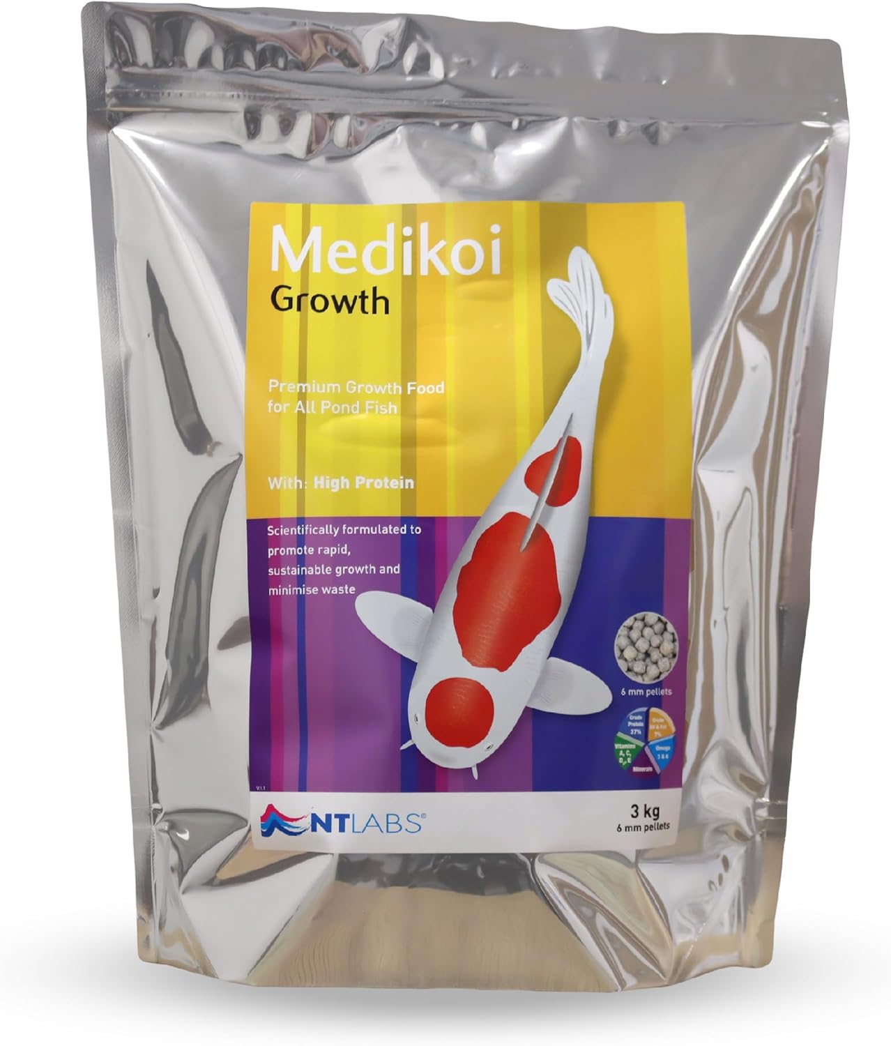 Medikoi Growth 3kg 6mm pellet